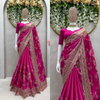 Ruhi Soft Rangoli Silk Embroidery Work Saree Wholesalers In Delhi